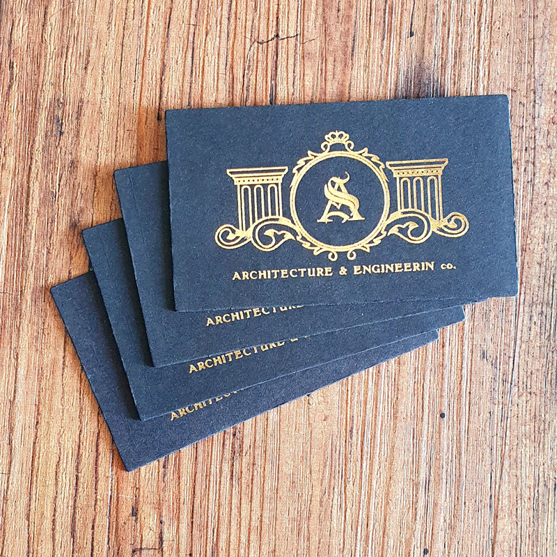 black-gold-visit-card-2 کارت ویزیت مشکی ضخیم طلاکوب