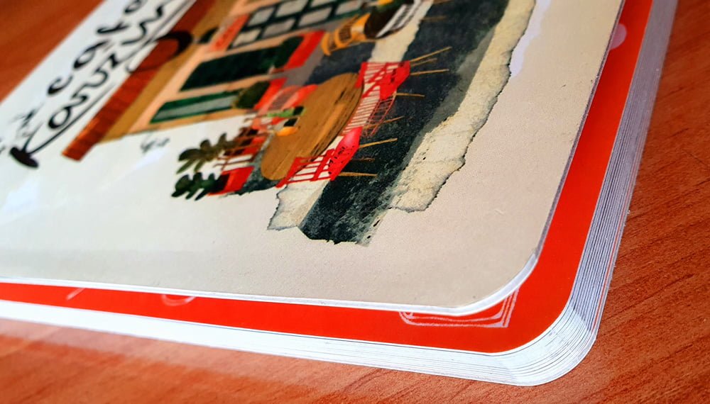 منو کتابچه ای صحافی چسب گرم