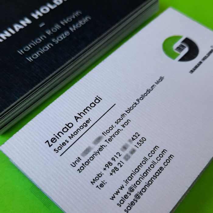 کتان-کبریتی چاپ کارت ویزیت کتان